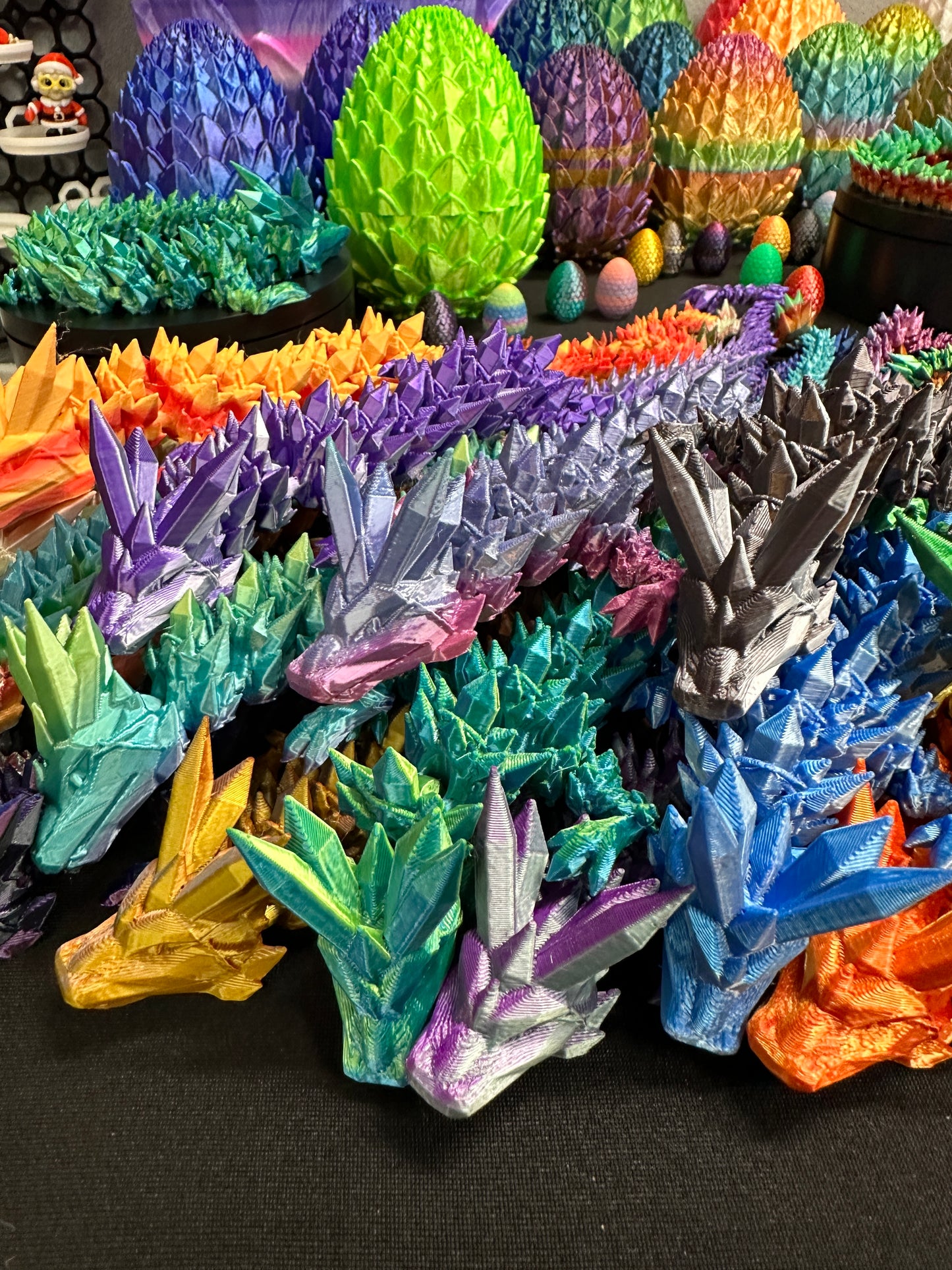 Crystal Dragon 14" w/ Egg - Multiple Colors