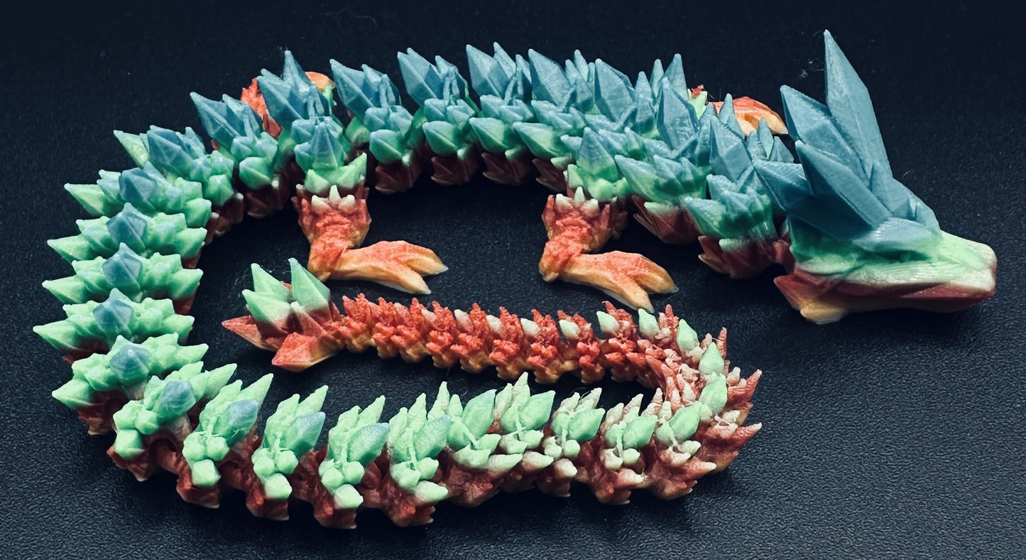Crystal Dragon 14" w/ Egg - Multiple Colors