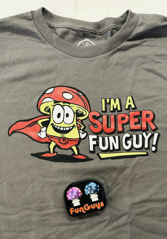 Fun Guys - T-Shirt + Articulated Mushroom 2-pack Bundle