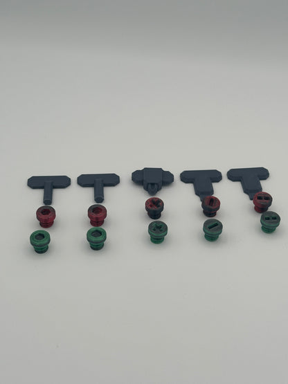 Red/Black & Green/Black Extremely Annoying Gift Box with 296 screws
