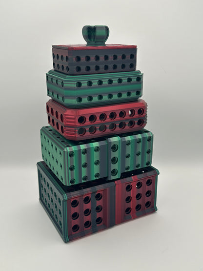 Red/Black & Green/Black Extremely Annoying Gift Box with 296 screws
