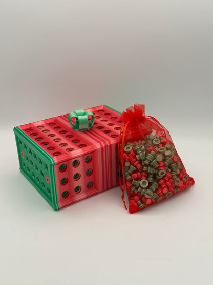 Red/White & Green/White Extremely Annoying Gift Box with 296 screws