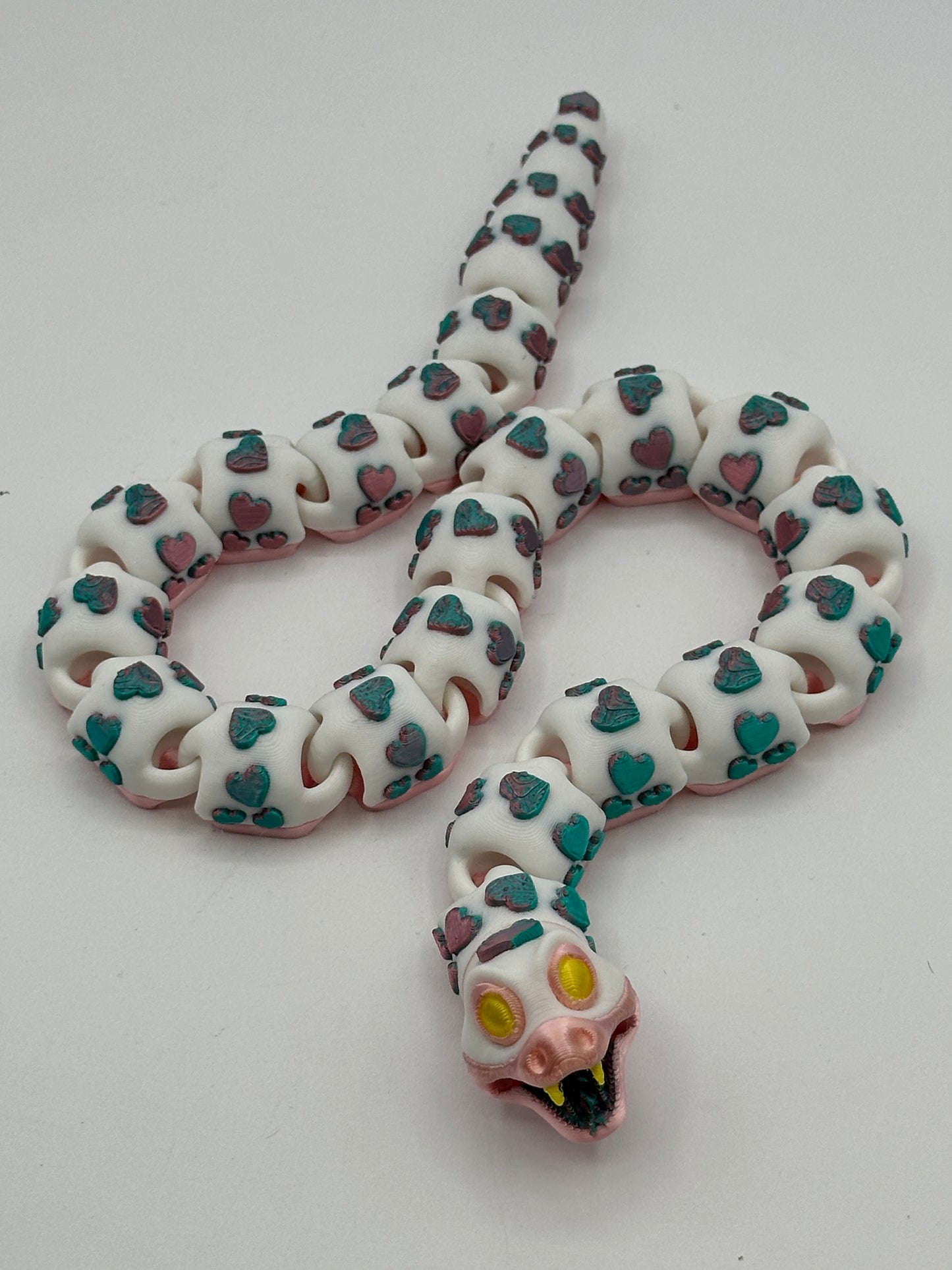 Adorable 19" Articulated Heart Snake