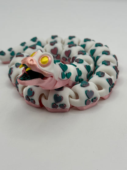 Adorable 19" Articulated Heart Snake