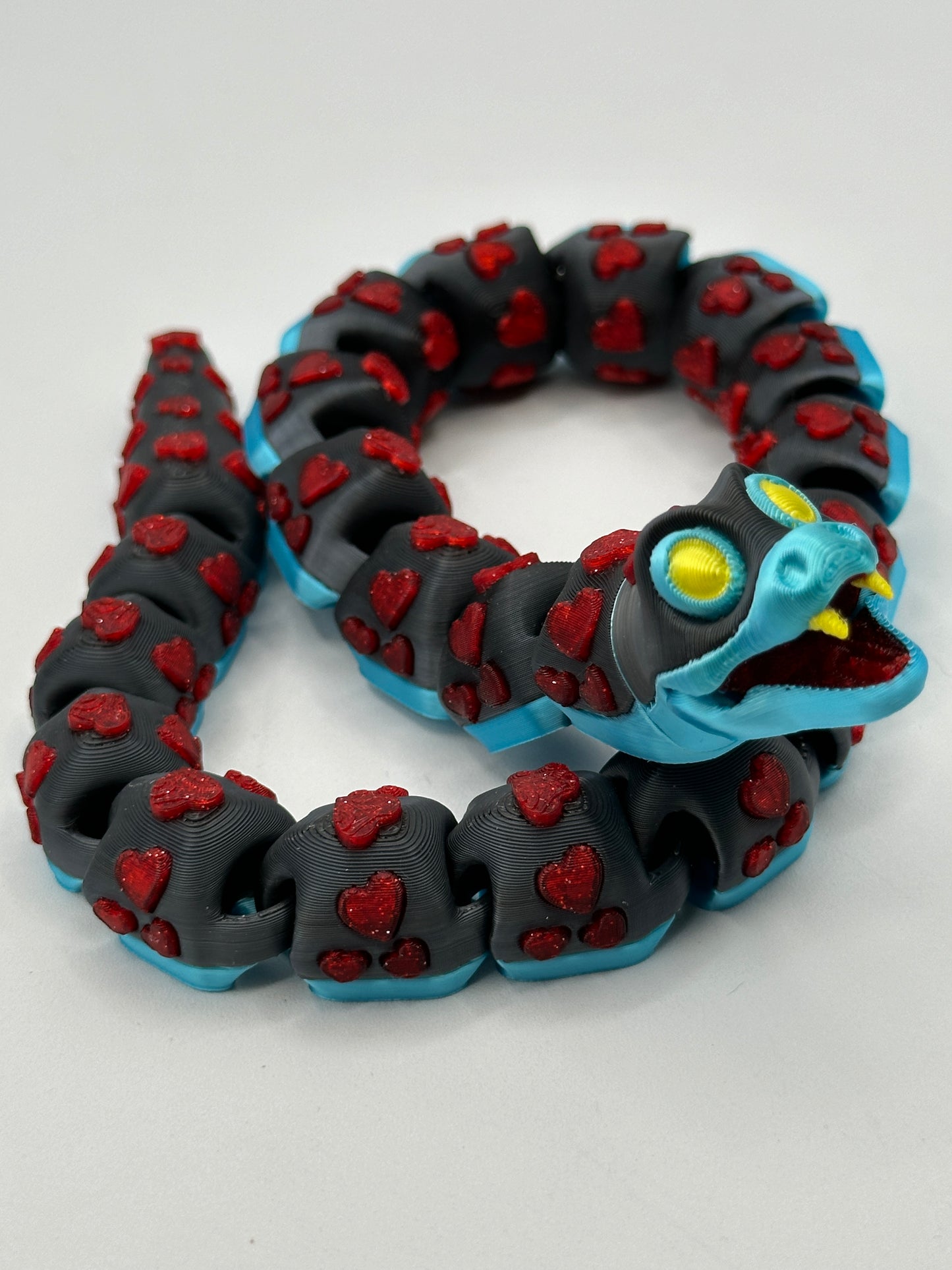 Adorable 19" Articulated Heart Snake