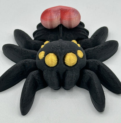 Heart Spider - 3" Flexi Articulated Pet - Multiple Colors