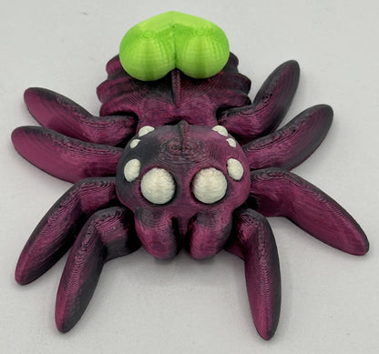 Heart Spider - 3" Flexi Articulated Pet - Multiple Colors