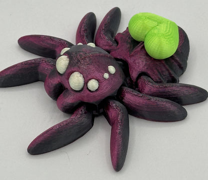 Heart Spider - 3" Flexi Articulated Pet - Multiple Colors
