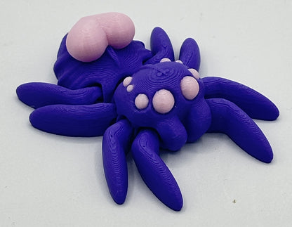 Heart Spider - 3" Flexi Articulated Pet - Multiple Colors