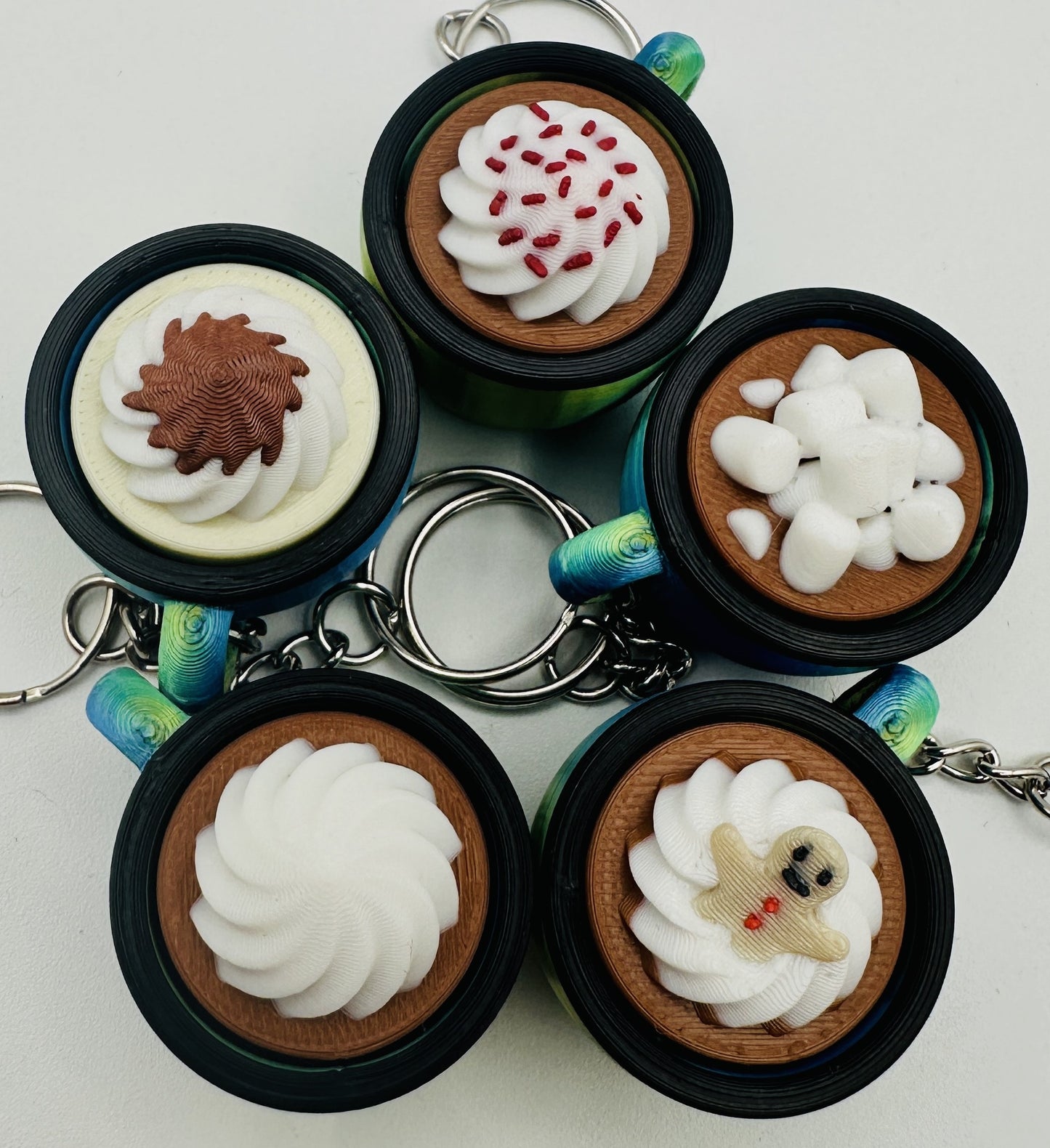 Hot Cocoa Fidget Clicker Keychain