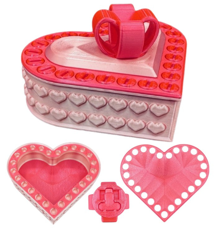 Heart Annoying Gift Box w/ 25 bolts - Multiple Color Combinations