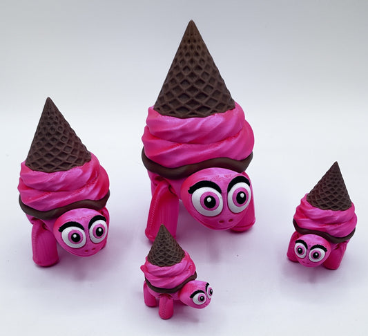 Ice Cream Turtle - Articulated Flexi Pet