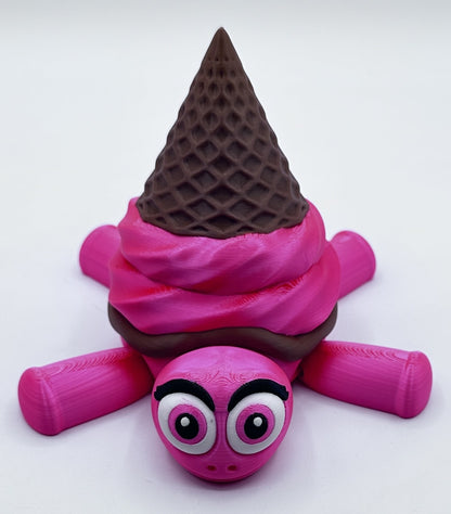 Ice Cream Turtle - Articulated Flexi Pet