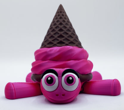 Ice Cream Turtle - Articulated Flexi Pet