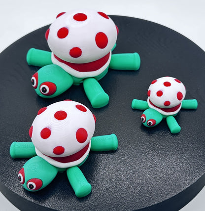 Mushroom Turtle - Articulated Flexi Pet