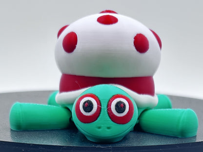 Mushroom Turtle - Articulated Flexi Pet