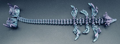Coral Reef Dragon 14" Purple & Blue Sparkle