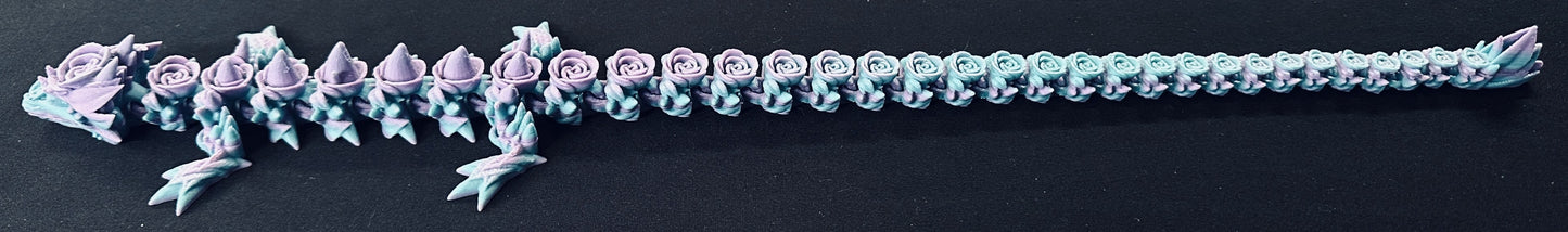 Rose Dragon 19" Articulated Flexi Pet - Multiple Colors