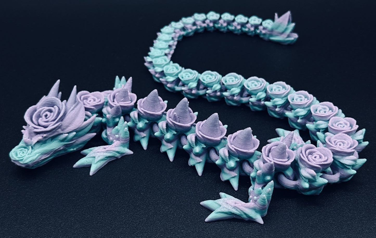 Rose Dragon 19" Articulated Flexi Pet - Multiple Colors