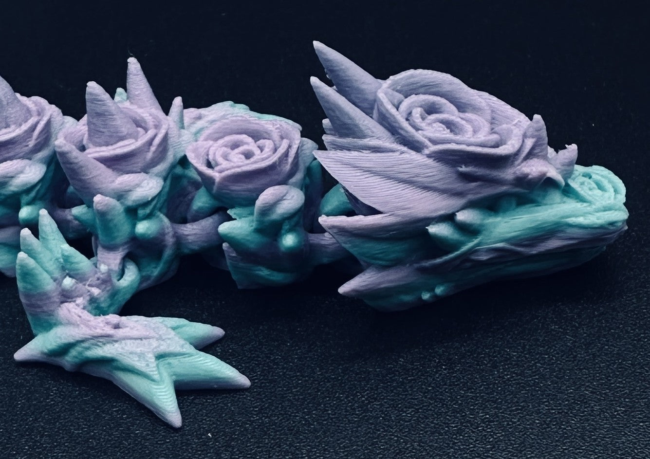 Rose Dragon 19" Articulated Flexi Pet - Multiple Colors