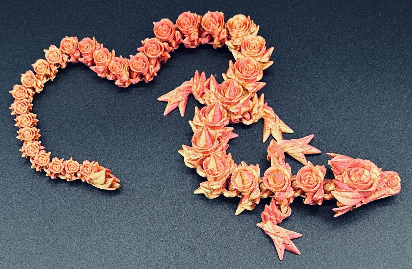 Rose Dragon 19" Articulated Flexi Pet - Multiple Colors
