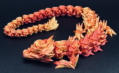 Rose Dragon 19" Articulated Flexi Pet - Multiple Colors