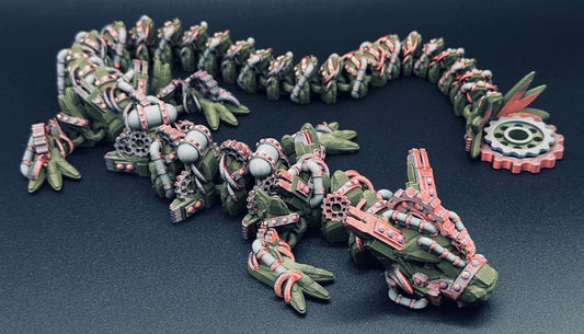 Steampunk Dragon 26" Army Green