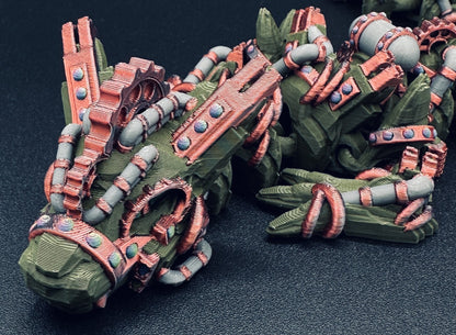 Steampunk Dragon 26" Army Green