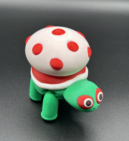 Mushroom Turtle - Articulated Flexi Pet
