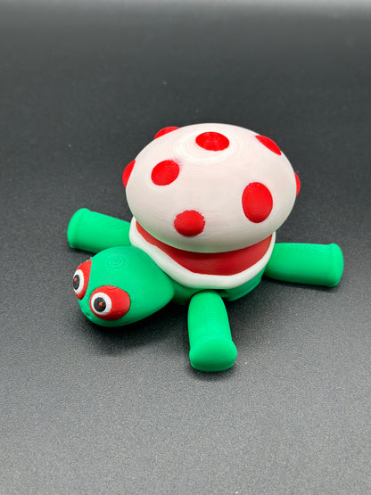 Mushroom Turtle - Articulated Flexi Pet