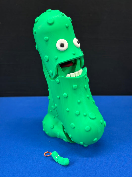 Giant Original Green Pickle - 12" Desk Buddy with Stand - Tickles, The Articulated Pickle