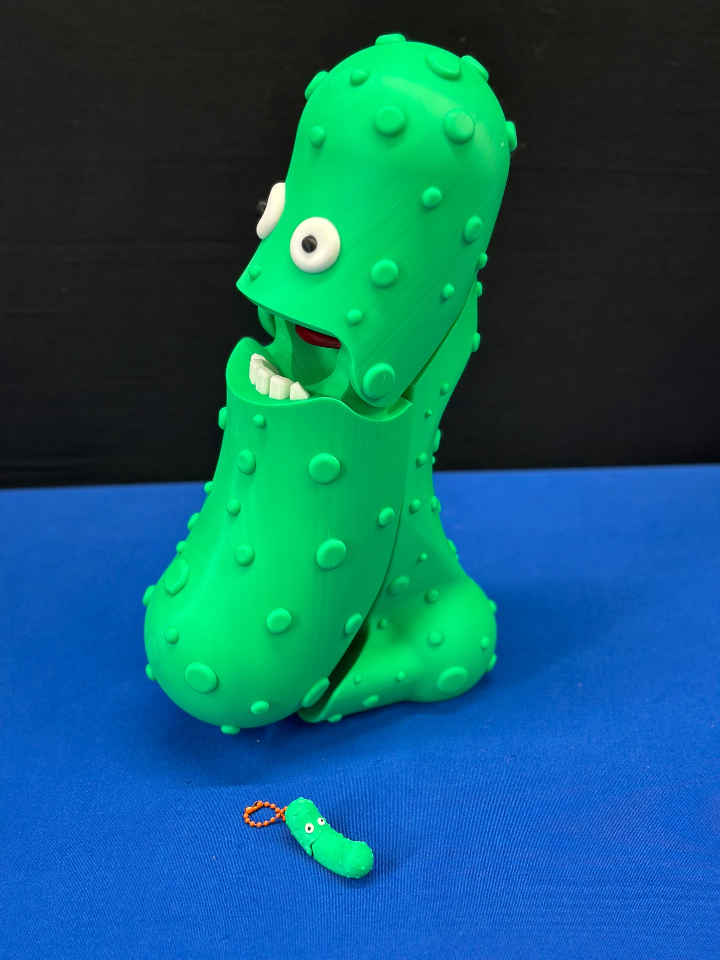 Giant Original Green Pickle - 12" Desk Buddy with Stand - Tickles, The Articulated Pickle