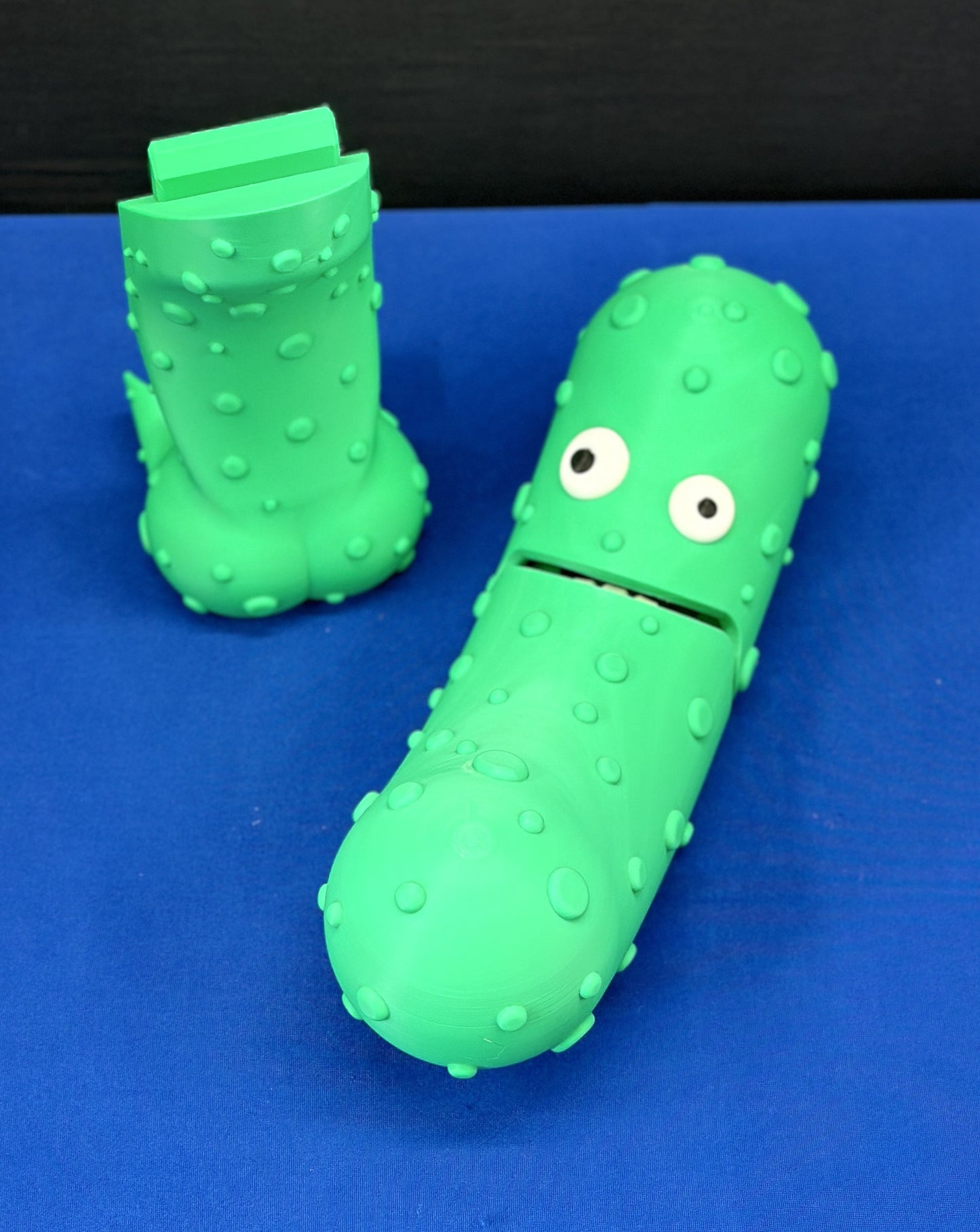 Giant Original Green Pickle - 12" Desk Buddy with Stand - Tickles, The Articulated Pickle