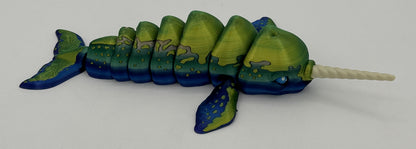 Narwhal - 8.5" Flexi Articulated Pet - Multiple Colors & Rainbows