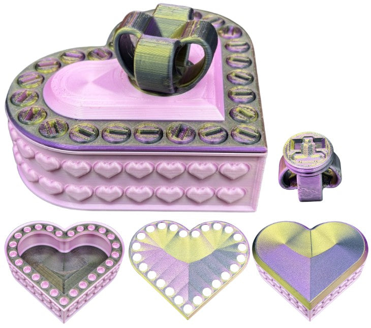 Heart Annoying Gift Box w/ 25 bolts - Multiple Color Combinations
