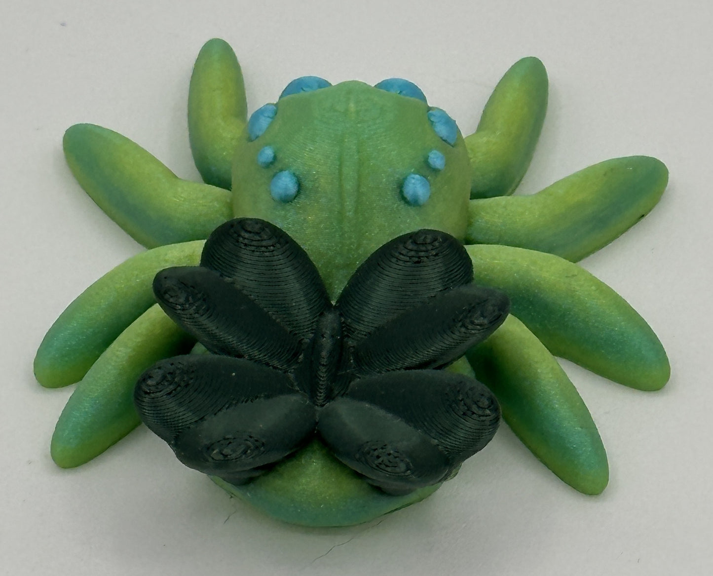 Lucky Clover Spider - 3" Flexi Articulated Pet - Multiple Colors