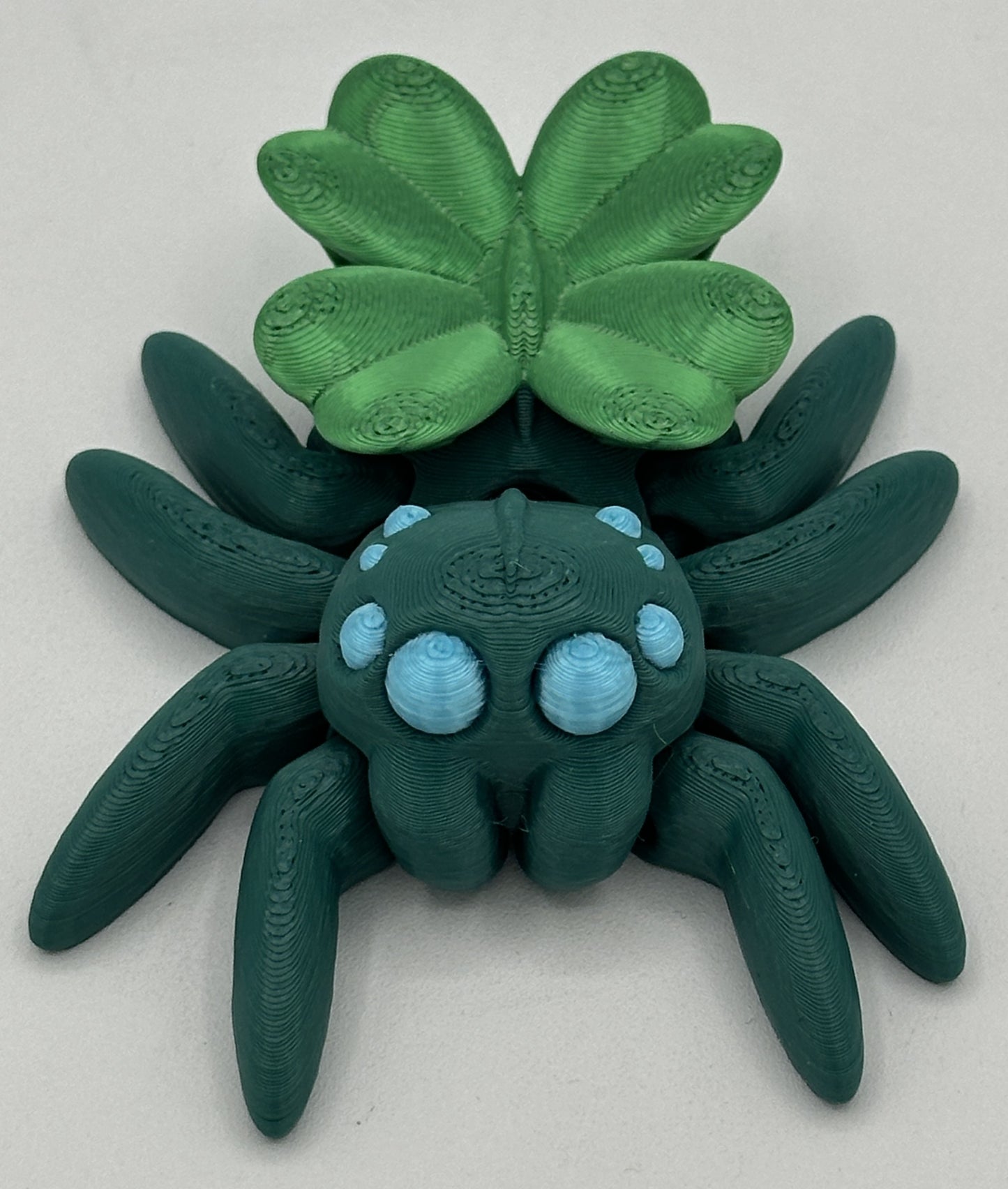 Lucky Clover Spider - 3" Flexi Articulated Pet - Multiple Colors