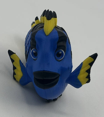 Blue Tang Dual-Fidget Refrigerator Magnet