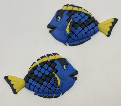 Blue Tang Dual-Fidget Refrigerator Magnet