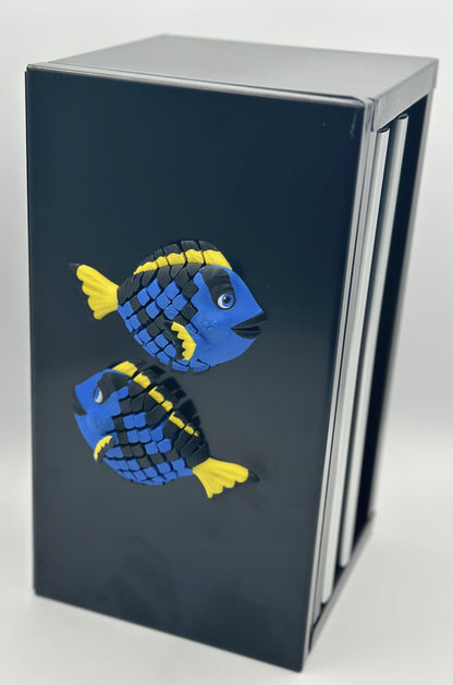 Seascape Fish Dual-Fidget Refrigerator Magnets - 2 Fidget Toys and Fridge Magnets in 1