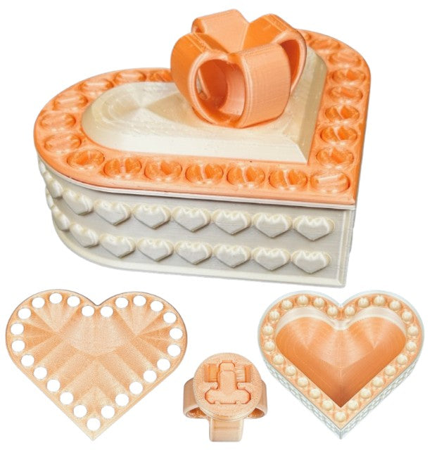 Heart Annoying Gift Box w/ 25 bolts - Multiple Color Combinations