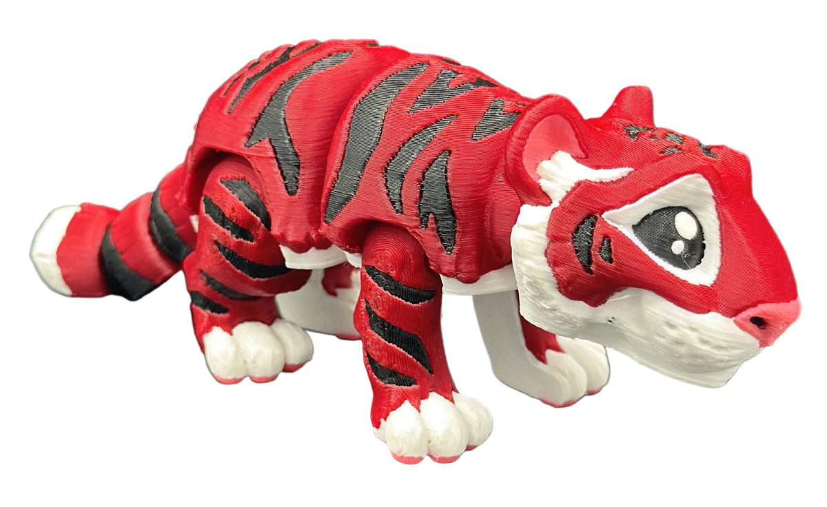 Tiger, Vibrant Articulating pet - Multiple Colors and Sizes