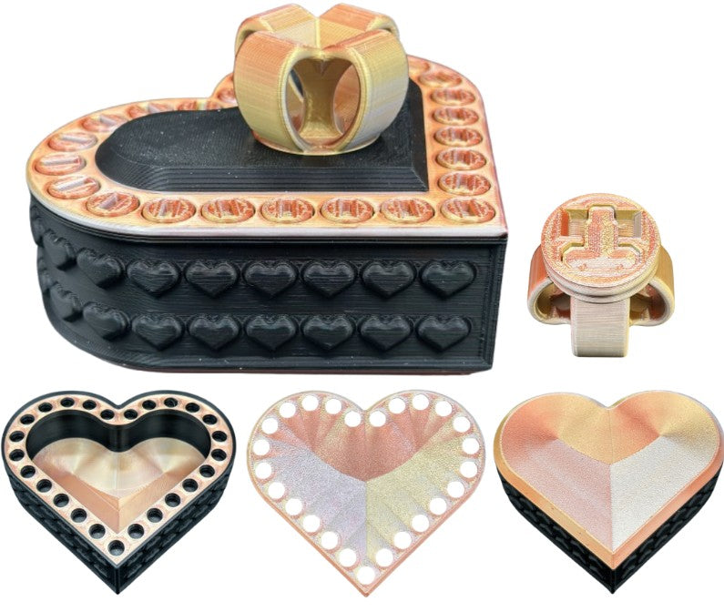 Heart Annoying Gift Box w/ 25 bolts - Multiple Color Combinations