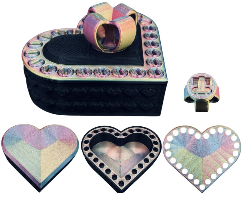 Heart Annoying Gift Box w/ 25 bolts - Multiple Color Combinations