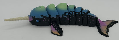 Narwhal - 8.5" Flexi Articulated Pet - Multiple Colors & Rainbows