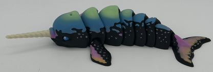 Narwhal - 8.5" Flexi Articulated Pet - Multiple Colors & Rainbows