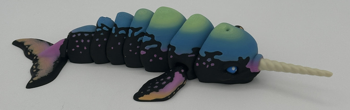 Narwhal - 8.5" Flexi Articulated Pet - Multiple Colors & Rainbows