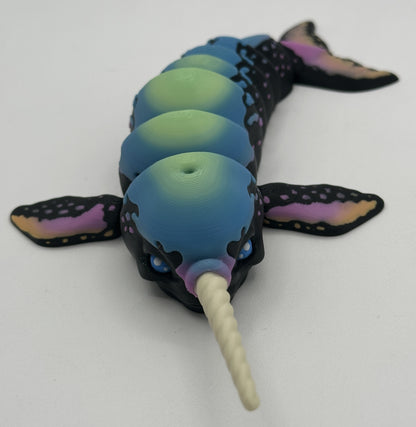 Narwhal - 8.5" Flexi Articulated Pet - Multiple Colors & Rainbows