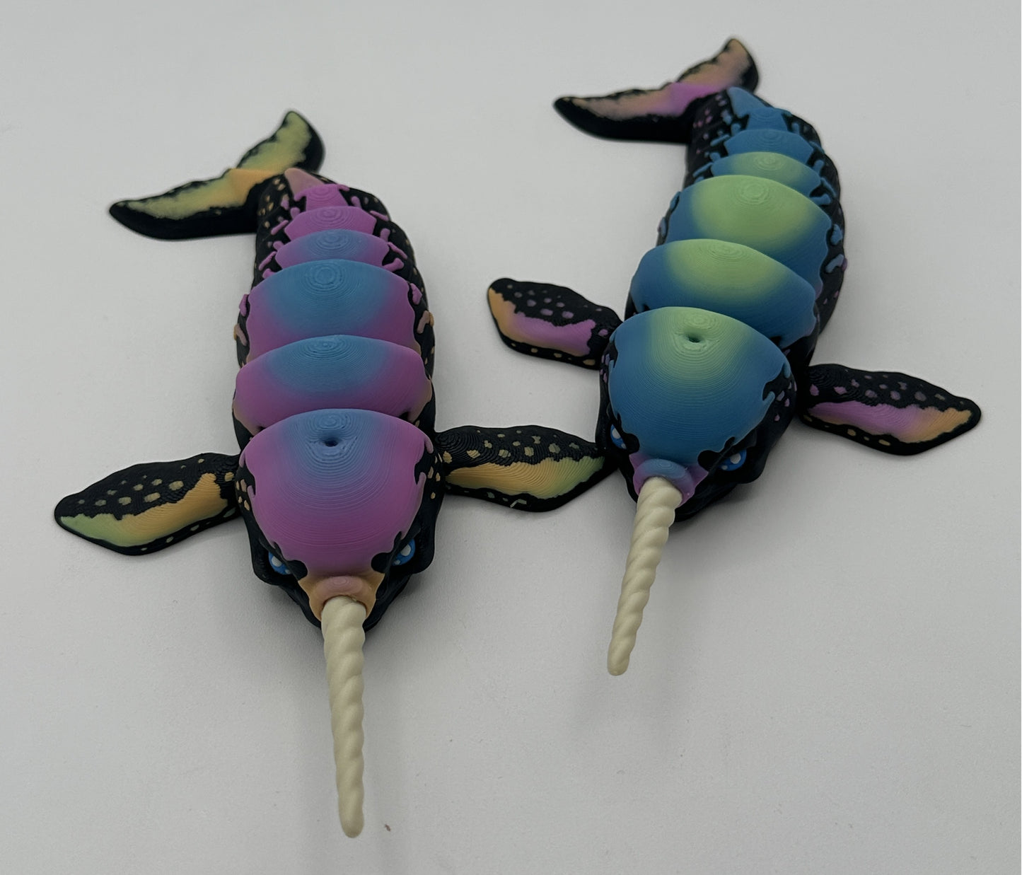 Narwhal - 8.5" Flexi Articulated Pet - Multiple Colors & Rainbows