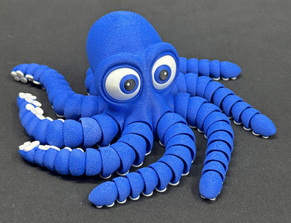 12" Flexi Octopus, Magnetic & Highly Textured - Multiple Colors & Rainbows